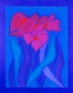 Floroj de Dalio, blua
